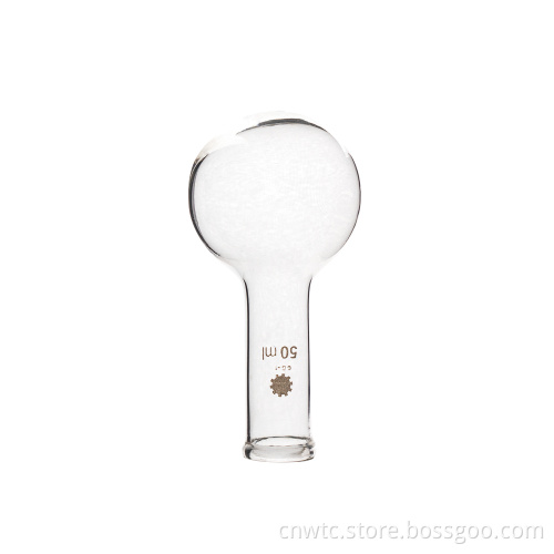 Glass Erlenmeyer Flask and Round Bottom Flask for Laboratory Use